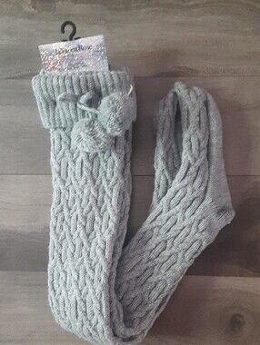 La Vie en Rose Long Socks Grey O/S New with Tags